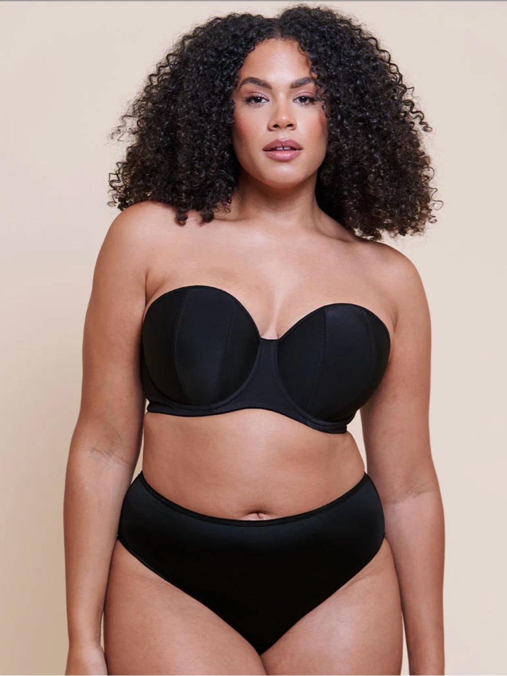 Curvy Kate - Luxe Strapless Multiway Bra in Jet Black